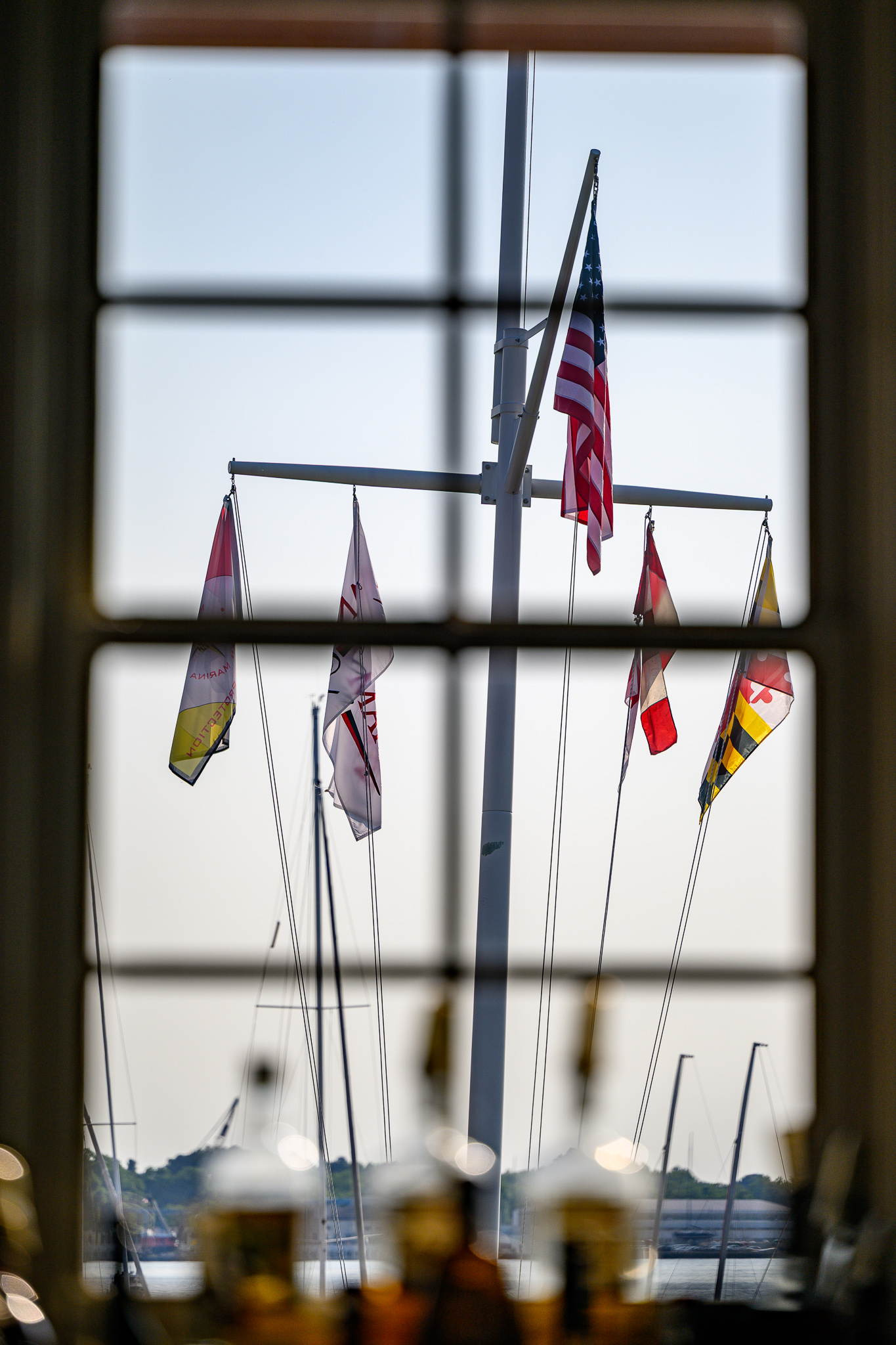 Racing action on the water